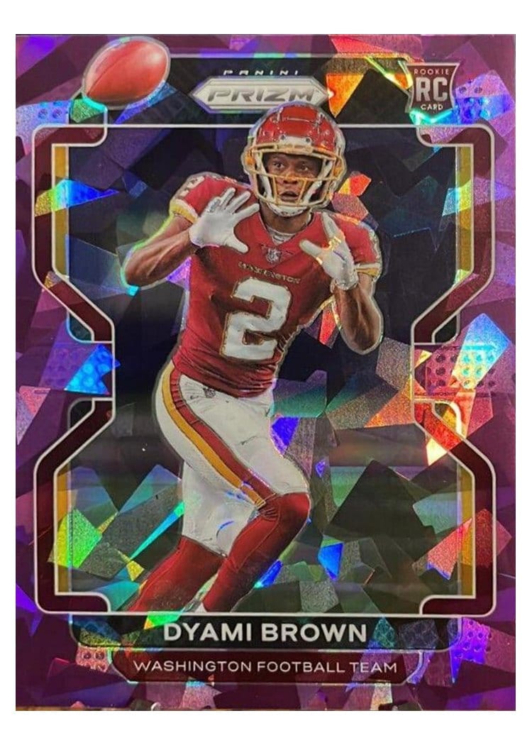 2021 Panini Prizm Base Set Dyami Brown Purple Ice Prizm #353 card
