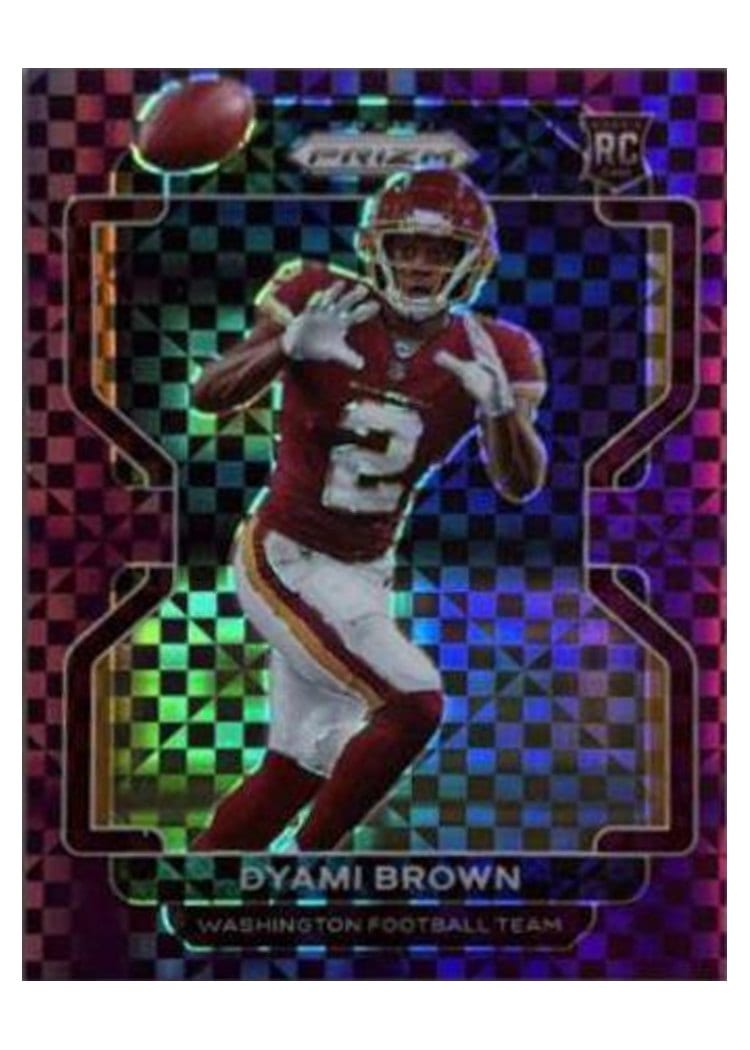 2021 Panini Prizm Base Set Dyami Brown Purple Power Prizm #353 card
