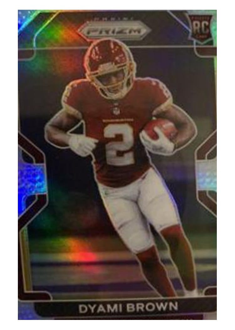 2021 Panini Prizm Base Set Dyami Brown Silver Prizm #353 card