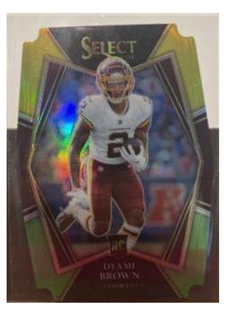 2021 Panini Select Base Set Dyami Brown #167 card