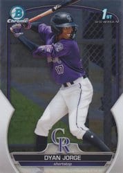2023 Bowman Chrome Prospects Dyan Jorge #BCP-22 card