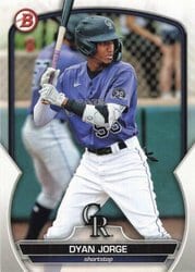 2023 Bowman Draft Base Set Dyan Jorge #BD-194 card