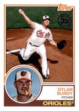 2018 Topps Update 1983 Baseball Dylan Bundy #83-35 card