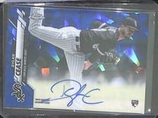 2020 Topps Chrome Sapphire Edition Rookie Autographs Dylan Cease #CSA-DC card