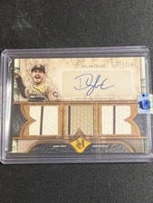 2025 Topps Museum Collection Single Player Signature Swatches Triple Relic Autographs Dylan Cease #SPTRA-DCE card