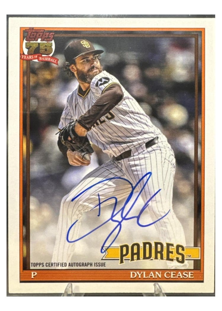 2026 Topps 1991 Topps Autographs Dylan Cease #91A-DC card