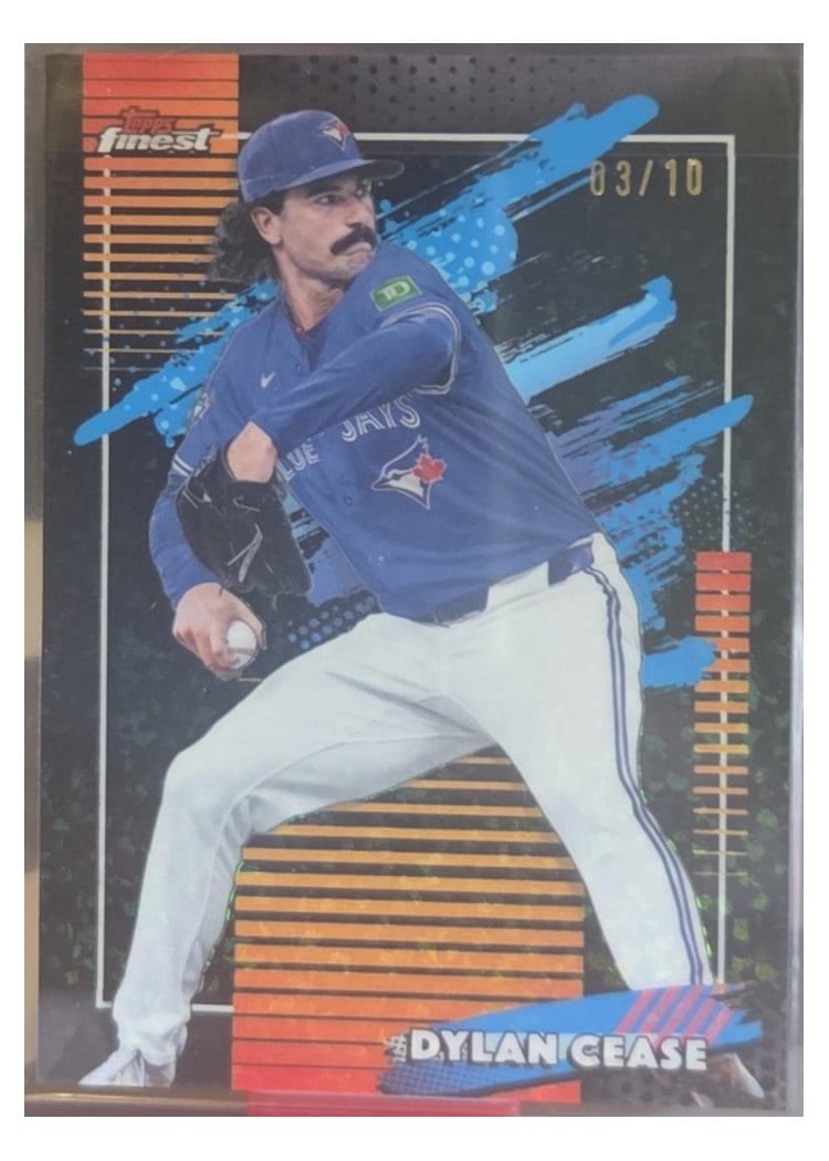 2026 Topps Finest Dylan Cease Black Mini Diamond Refractor #109 card