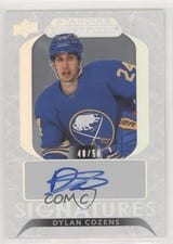 2021-22 Upper Deck Ovation Standing Ovation Signatures Dylan Cozens #SOS-DC card