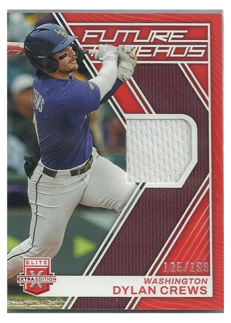 2023 Panini Elite Extra Edition Future Threads Dylan Crews #FT-DC card