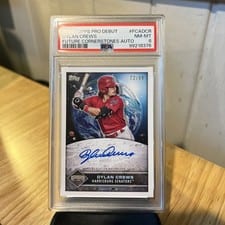 2024 Topps Pro Debut Future Cornerstones Autographs Dylan Crews #FCA-DCR card