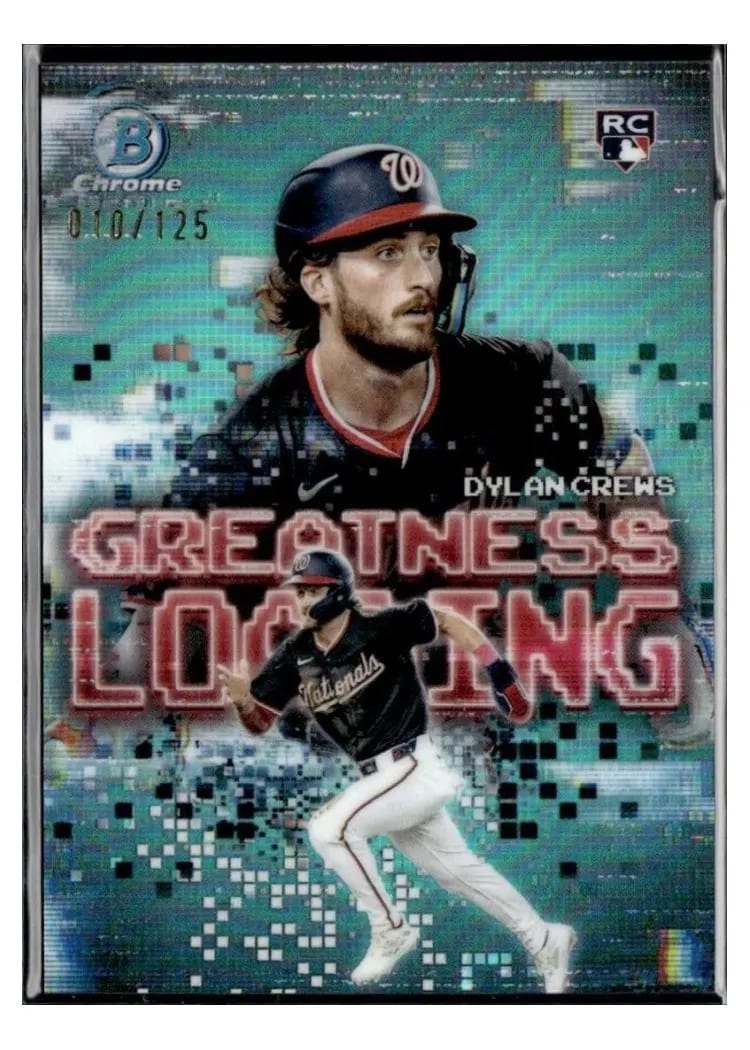 2025 Bowman Greatness Loading Dylan Crews Aqua #GL-18 card
