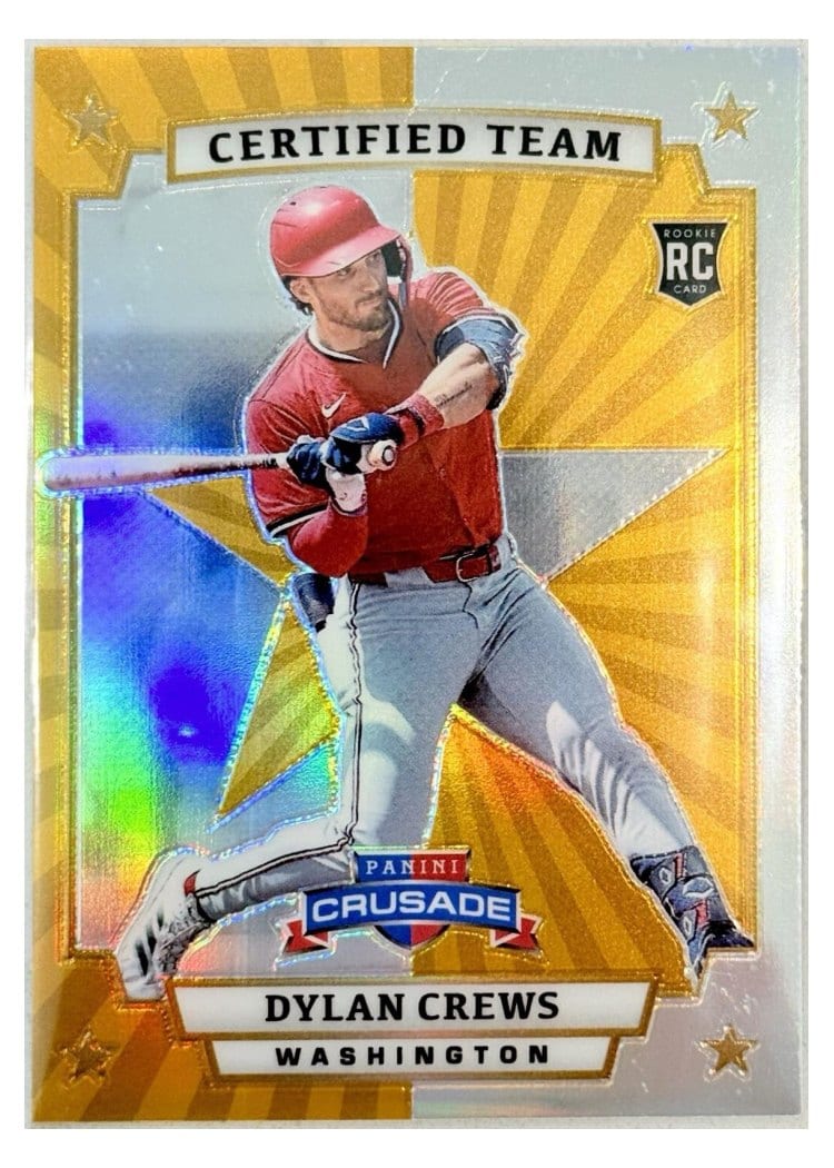 2025 Panini Crusade Certified Team Dylan Crews #3 card