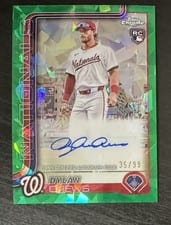 2025 Topps Chrome Update Sapphire Chrome Sapphire Autographs Dylan Crews #USA-DC