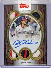 2025 Topps Five Star Quintuple Relic Autographs Dylan Crews #QRA-DC