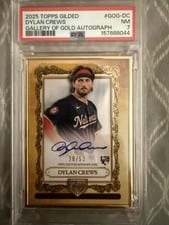 2025 Topps Gilded Collection Topps Gallery of Gold Autographs Dylan Crews #GOG-DC