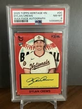 2025 Topps Heritage Wax Pack Autographs Dylan Crews #WPA-DC card