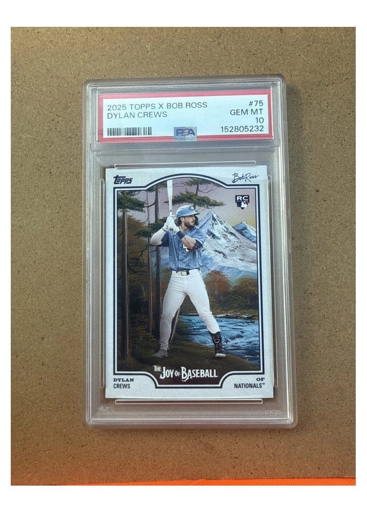 2025 Topps X Bob Ross: The Joy of Baseball Base Set Dylan Crews #75 card