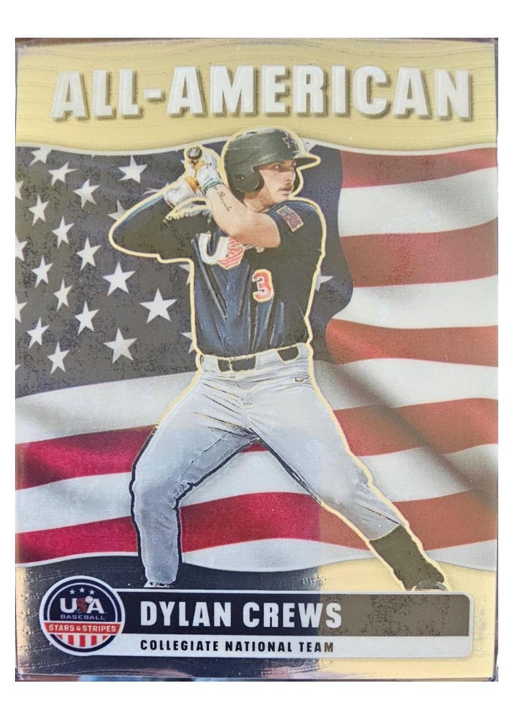 2026 Panini Stars & Stripes Prizm All-American (Collegiate) Dylan Crews #9 card