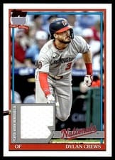2026 Topps 1991 Topps Relics Dylan Crews #91R-DC card