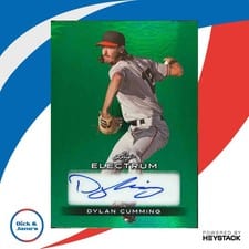 2024 Leaf Electrum Baseball Base Autograph Dylan Cumming #BA-DC1 card