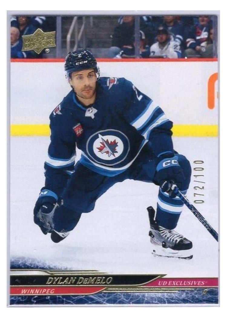2024-25 Upper Deck Base Set Dylan DeMelo Exclusive #447 card