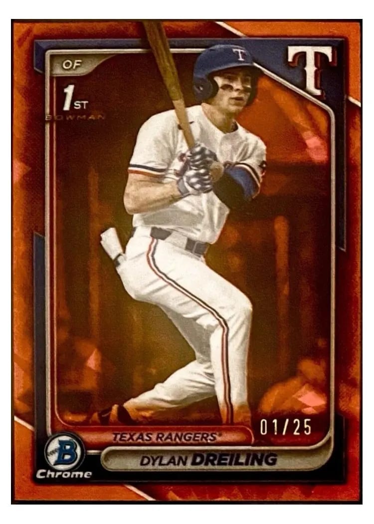 2024 Bowman Draft Chrome Dylan Dreiling #BDC-42 card
