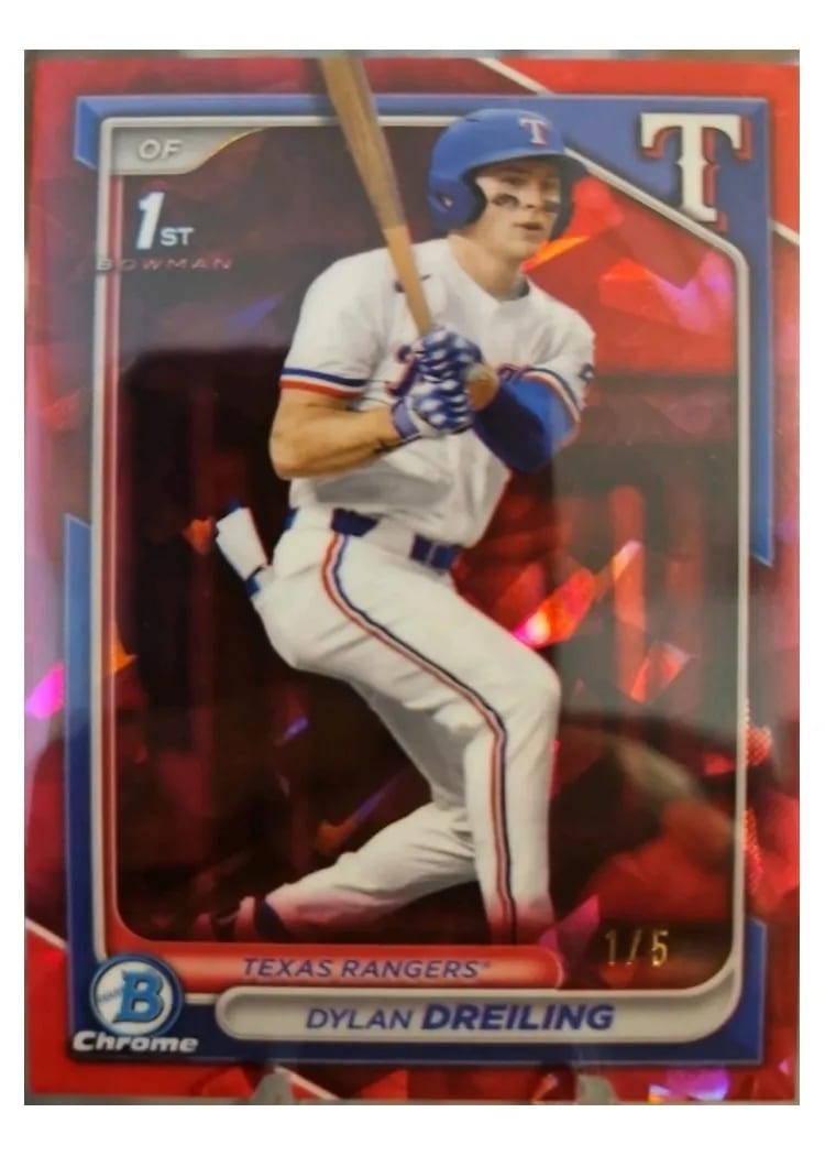 2024 Bowman Draft Chrome Dylan Dreiling #BDC-42 card