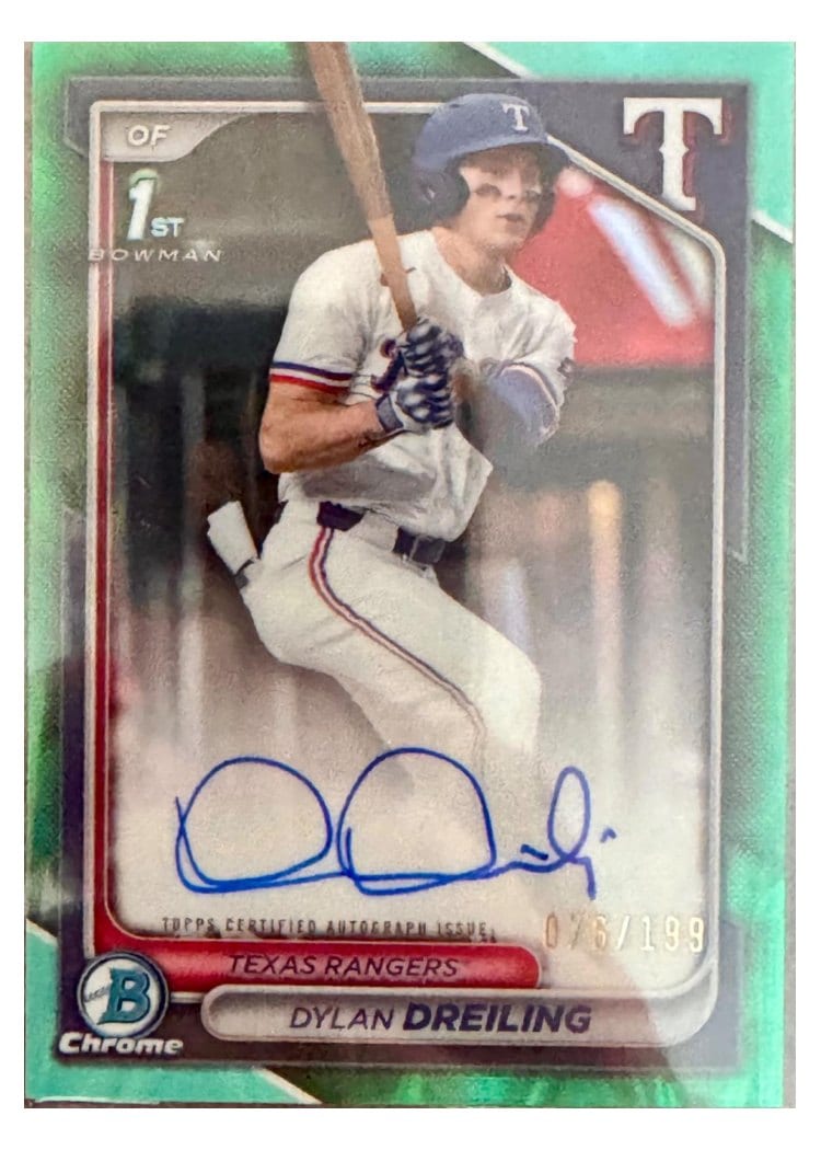 2024 Bowman Draft Chrome Prospect Autographs Dylan Dreiling #CPA-DD card
