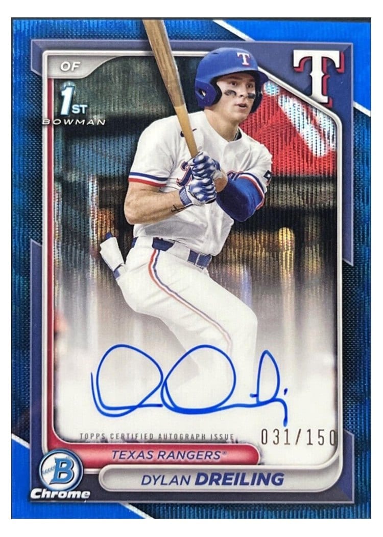2024 Bowman Draft Chrome Prospect Autographs Dylan Dreiling #CPA-DD card
