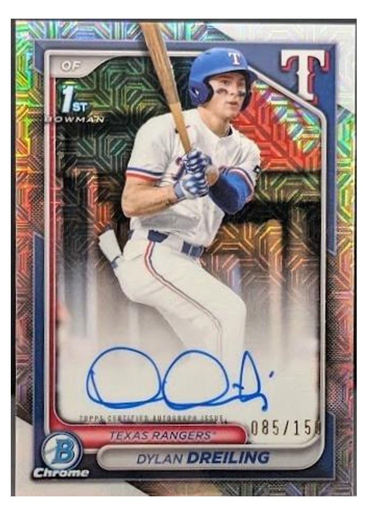 2024 Bowman Draft Chrome Prospect Autographs Dylan Dreiling #CPA-DD card
