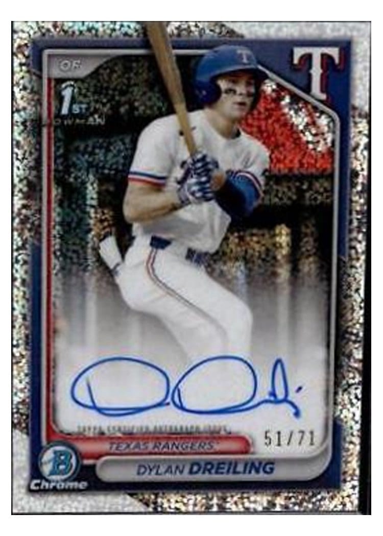 2024 Bowman Draft Chrome Prospect Autographs Dylan Dreiling #CPA-DD card