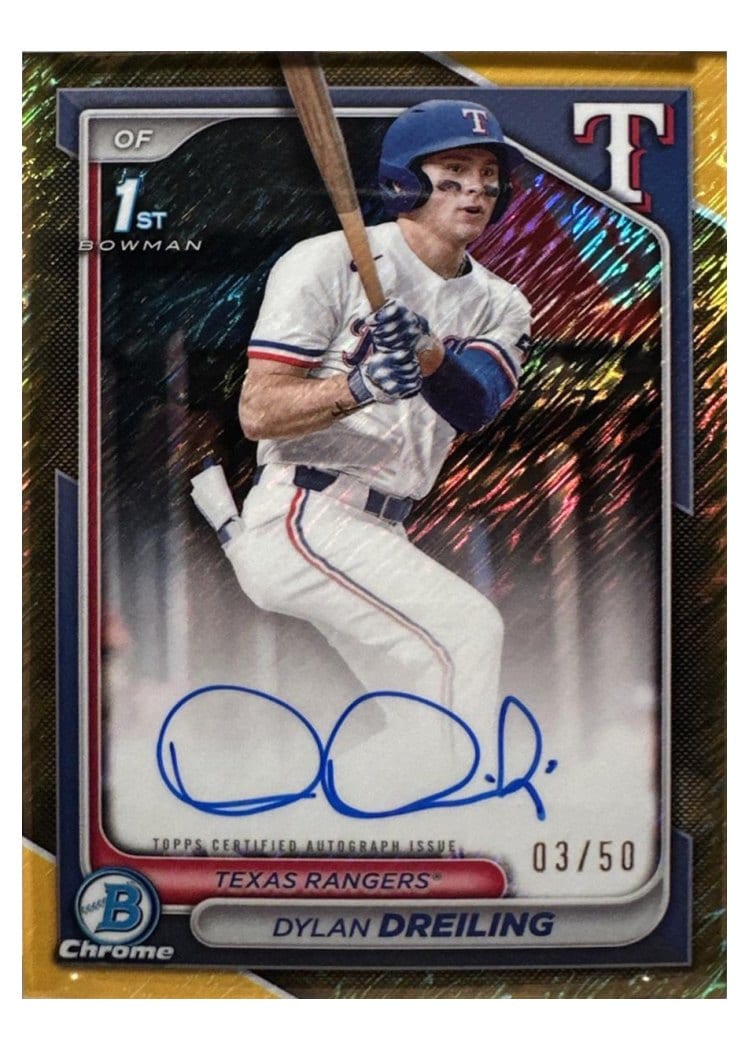 2024 Bowman Draft Chrome Prospect Autographs Dylan Dreiling #CPA-DD card