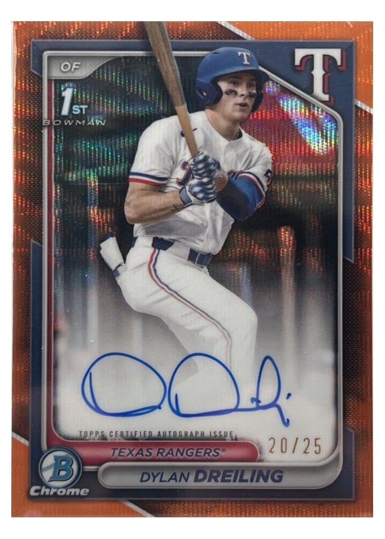 2024 Bowman Draft Chrome Prospect Autographs Dylan Dreiling #CPA-DD card