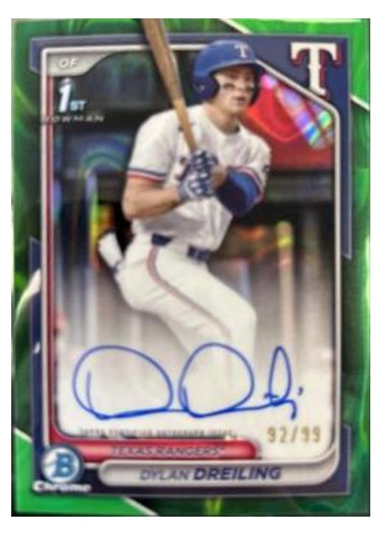2024 Bowman Draft Chrome Prospect Autographs Dylan Dreiling #CPA-DD card