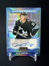 2024-25 O-Pee-Chee Platinum Blue Rainbow Autographs Dylan Guenther #BA-DG card
