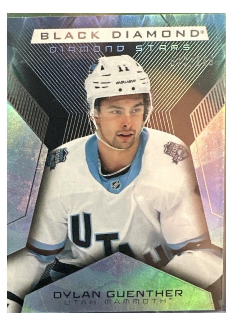 2025-26 Upper Deck Black Diamond Diamond Stars Dylan Guenther #BDS-DG card