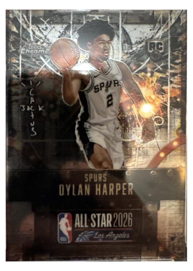 2025-26 Topps Chrome Cactus Jack X NBA All-Star Game Base Set ASG Dylan Harper #62 card