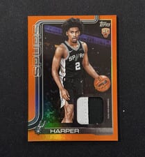 2025-26 Topps Flagship Real One Relics Dylan Harper #FRO-DH