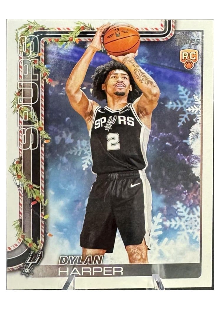 2025-26 Topps Holiday SSP Back Variations Dylan Harper #SSB-DH card