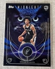 2025-26 Topps Midnight Night Owls Dylan Harper #NO-17 card