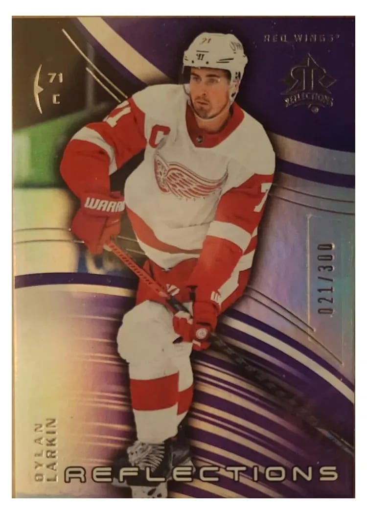 2003 Upper Deck Triple Dimensions Reflections Dylan Larkin #16 card