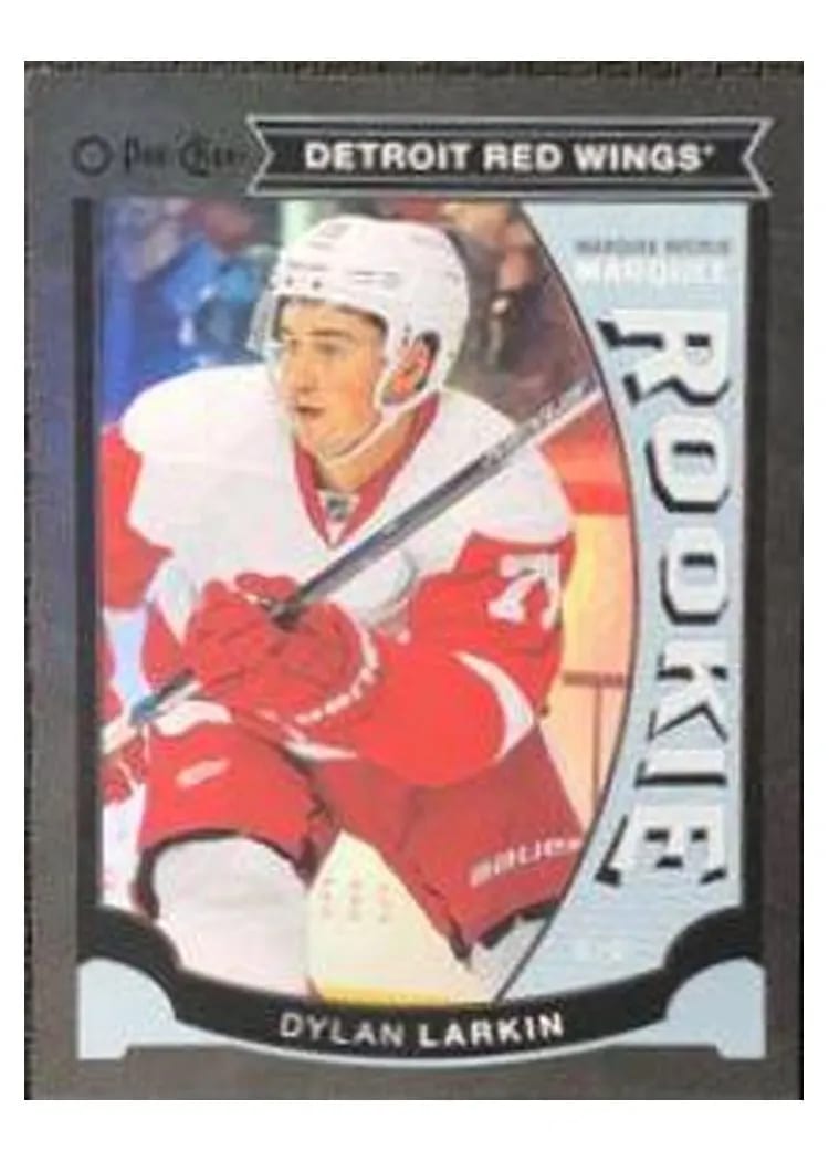 2015 O-Pee-Chee Update Dylan Larkin Rainbow Foil Black #U20
