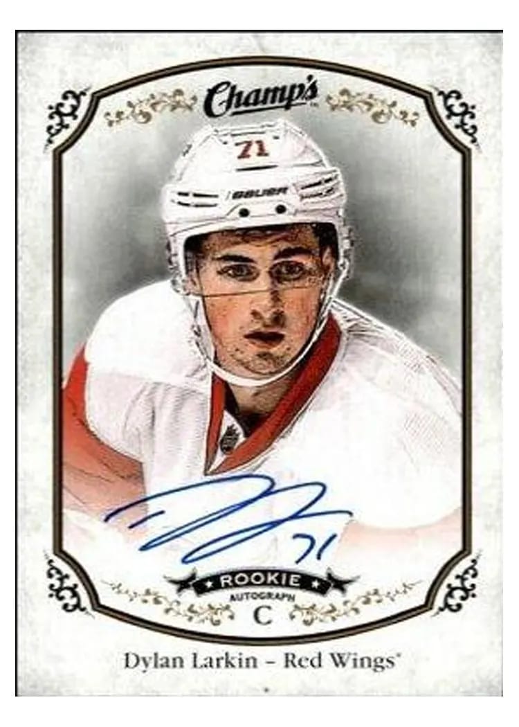 2015 Upper Deck Champs Dylan Larkin #313 card