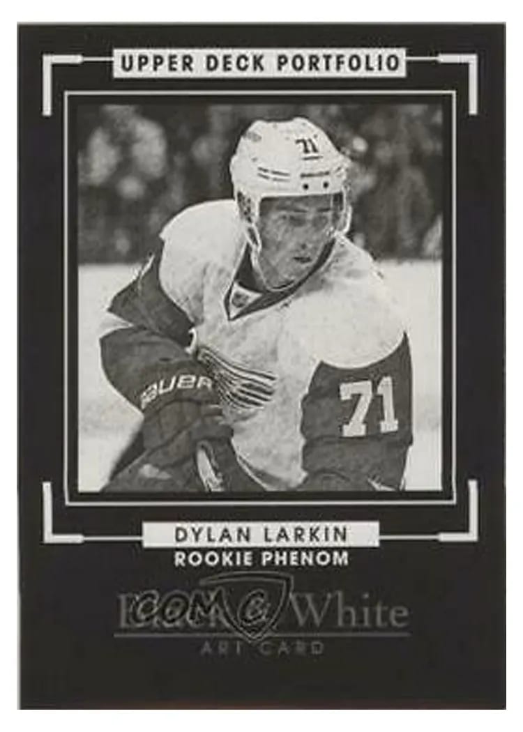 2015 Upper Deck Portfolio Dylan Larkin #336 card