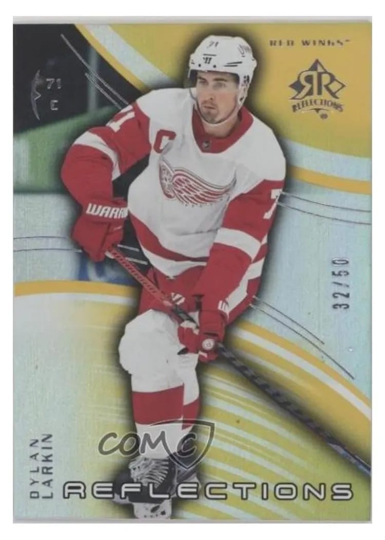 2020 Upper Deck Triple Dimensions Reflections Dylan Larkin #16 card