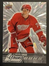 2024-25 Upper Deck Outburst Retro Young Guns Dylan Larkin #OR-14 card