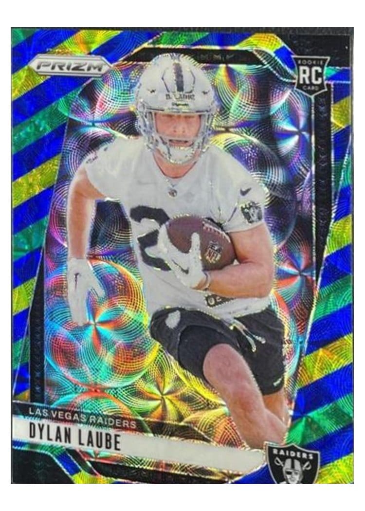 2024 Panini Prizm Base Set Dylan Laube Choice Blue Yellow Green #330 card