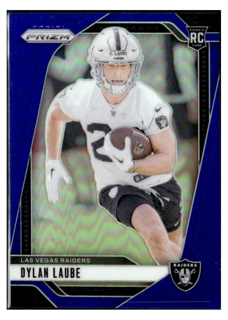 2024 Panini Prizm Base Set Dylan Laube Blue #330 card
