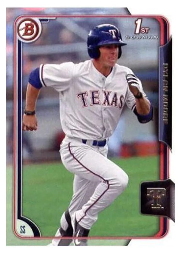 2015 Bowman Draft Dylan Moore #15 card