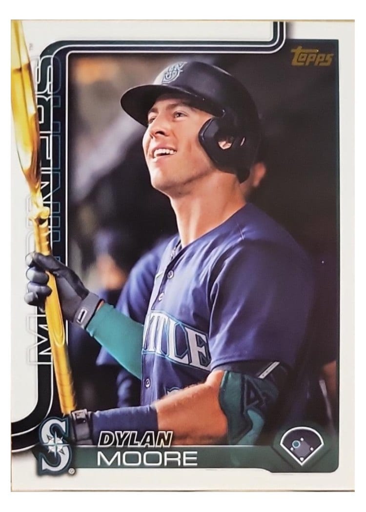 2025 Topps Base Set Dylan Moore Golden Mirror Image Variation #105
